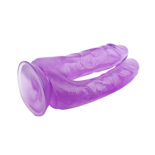 DILDO PARA DOBLE PENETRACION CHISA MORADO 18 CM