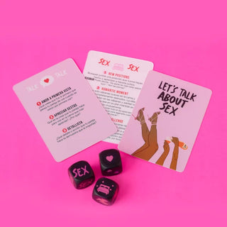 JUEGO DE CARTAS Y DADOS DE PREGUNTAS SEXITIVE LET´S FUCK