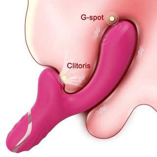 VIBRADOR CON SUCCIONADOR RODOLFO FUCSIA