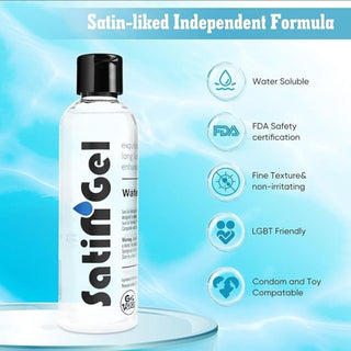 LUBRICANTE A BASE DE AGUA SUAVE SATIN GEL 200 ML