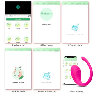 VIBRADOR CON ESTIMULADOR RECARGABLE CON APP LULU