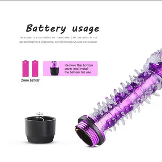 VIBRADOR A PILA CON TEXTURA GUSSY