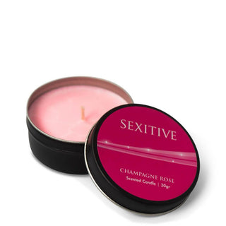 VELA PARA MASAJE SEXITIVE CHAMPAGNE ROSE 30g