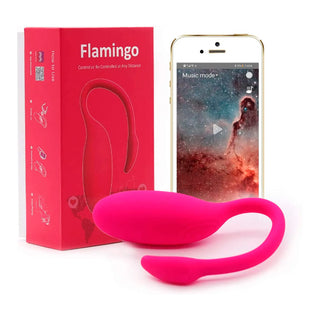 VIBRADOR CON APP LARGA DISTANCIA MAGIC MOTION FLAMINGO RECARGABLE.