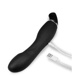 VIBRADOR Y SUCCIONADOR RECARGABLE SANGUI NEGRO