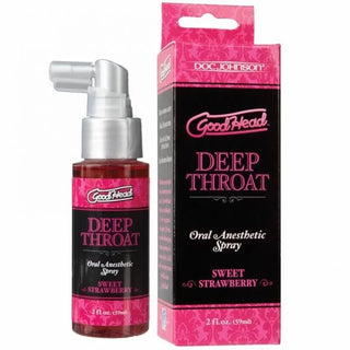 SPRAY SEXO ORAL ANTIARCADA GOOD HEAD SABOR FRUTILLA 59 ML.