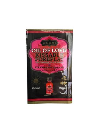 SACHET ACEITE EFECTO CALOR ESTIMULANTE DEL AMOR FRUTILLA 3ML