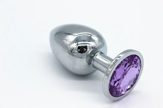 PLUG ANAL DE ACERO TALLA S LILA