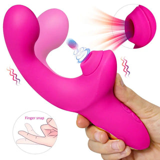 VIBRADOR CON ESTIMULADOR DE CLITORIS RECARGABLE ADOLFO