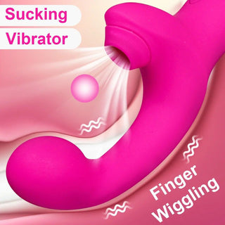 VIBRADOR CON ESTIMULADOR DE CLITORIS RECARGABLE ADOLFO