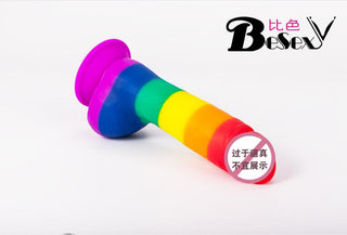 DILDO REALISTICO FLEXIBLE DE SILICONA BESEXY PRIDE 21 CM